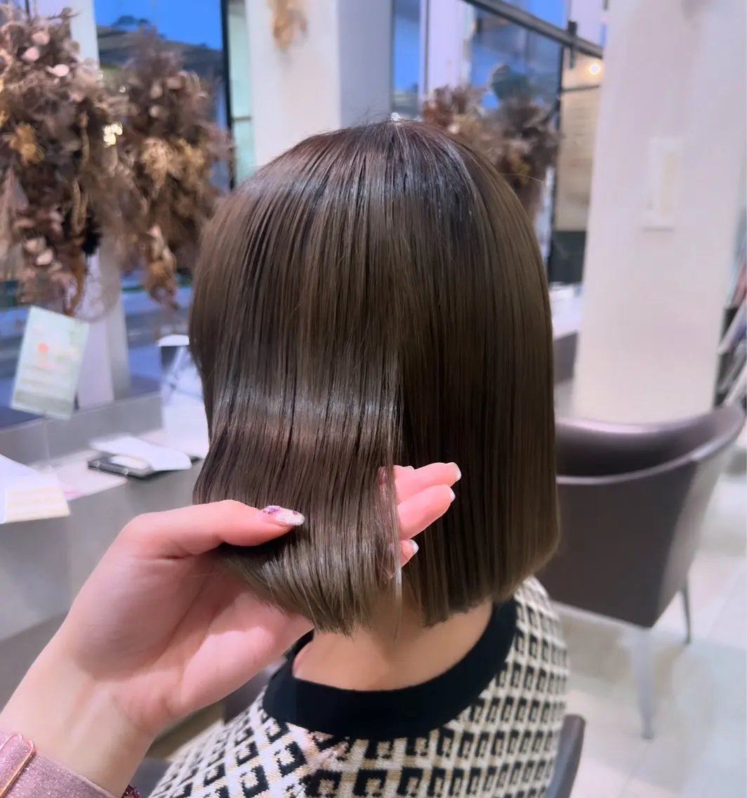 【1番人気✨minimo特別価格🩷】髪質改善カラー+カット✂️の写真