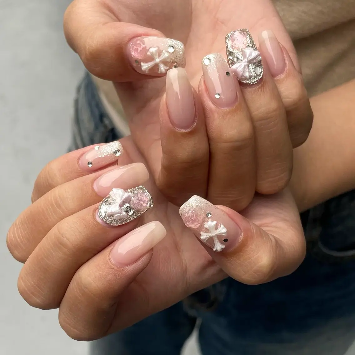 ネイル ワンホンネイル ハンドネイル IROHA NAIL Kurumi🪽🫧のネイルデザイン