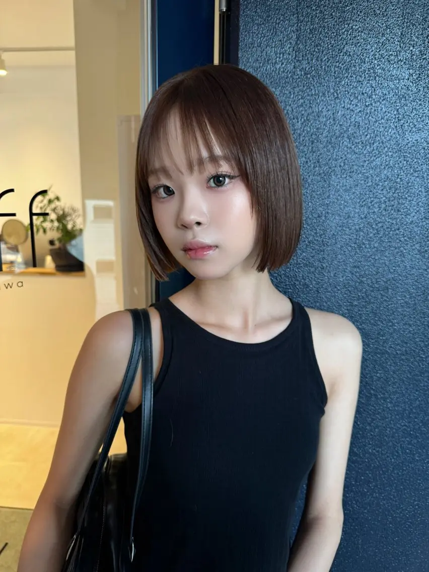 ショート カラー ボブ/レイヤーカット 縮毛矯正/コウキ新宿のヘアスタイル