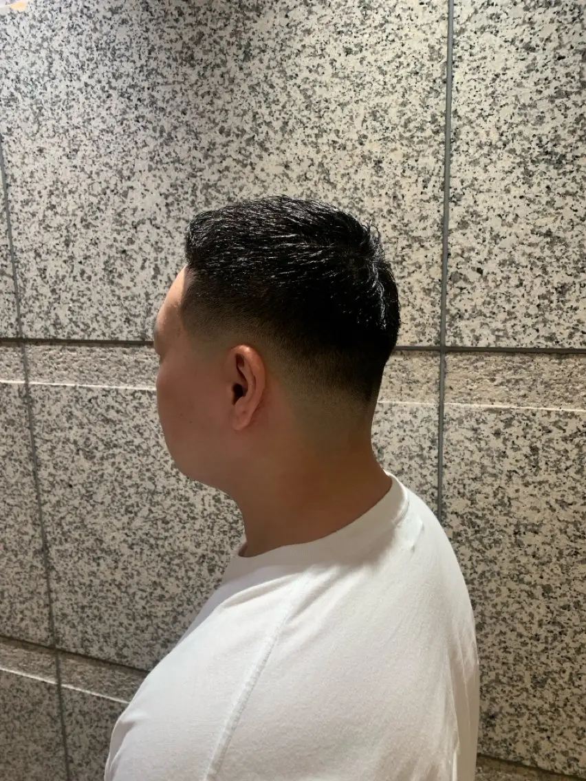 ショート メンズ フェードカット スキンフェード カット 杉本 翔希のヘアスタイル