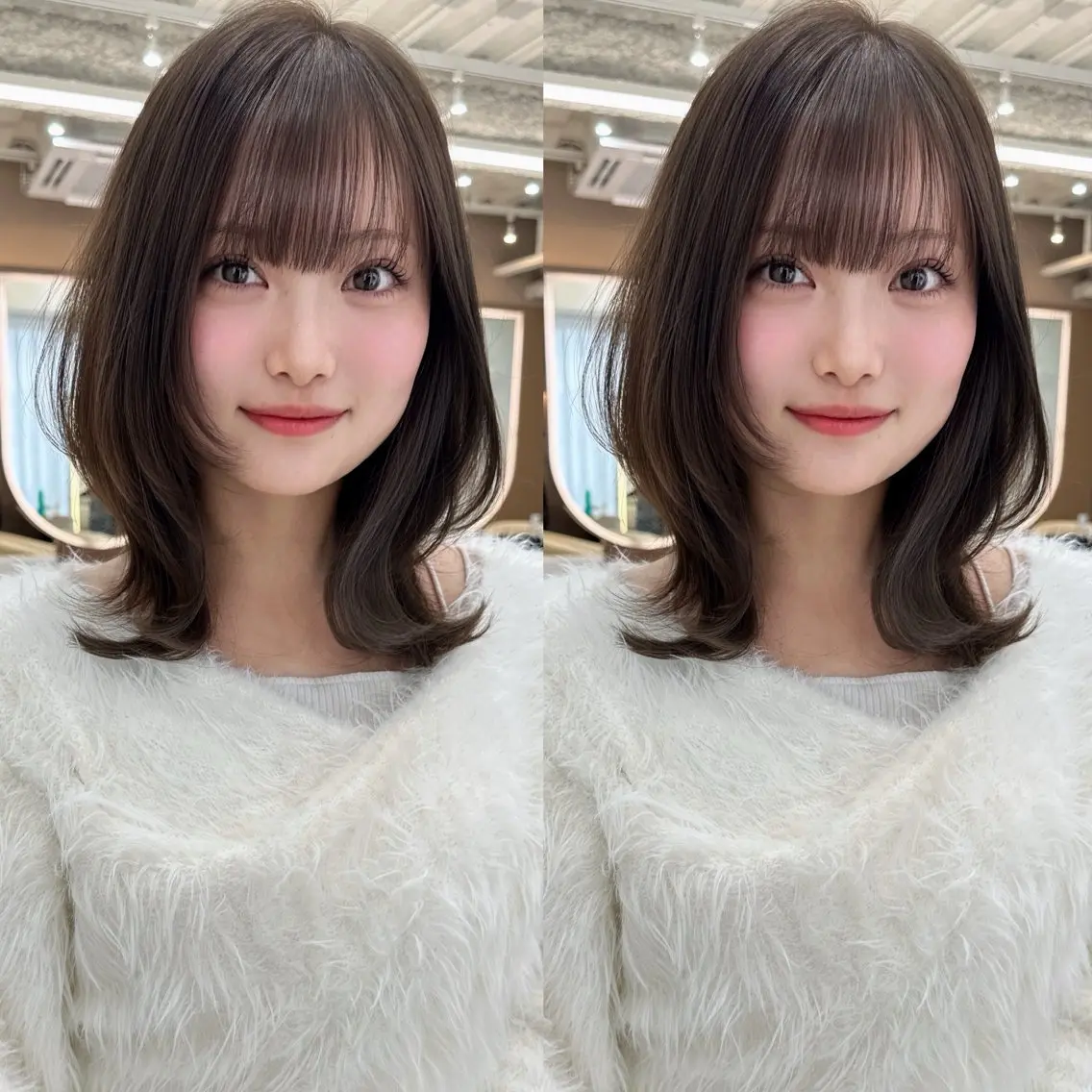 ミディアム カットモデル募集 長谷川のヘアスタイル