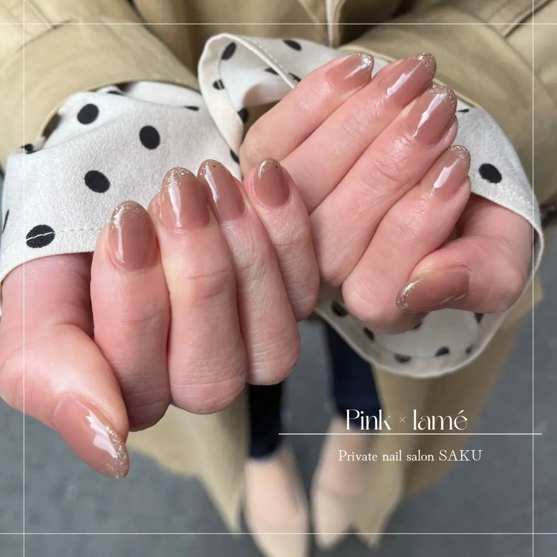 ネイル ニュアンスネイル シンプルネイル ハンドネイル SAKU nail 作島茜のネイルデザイン