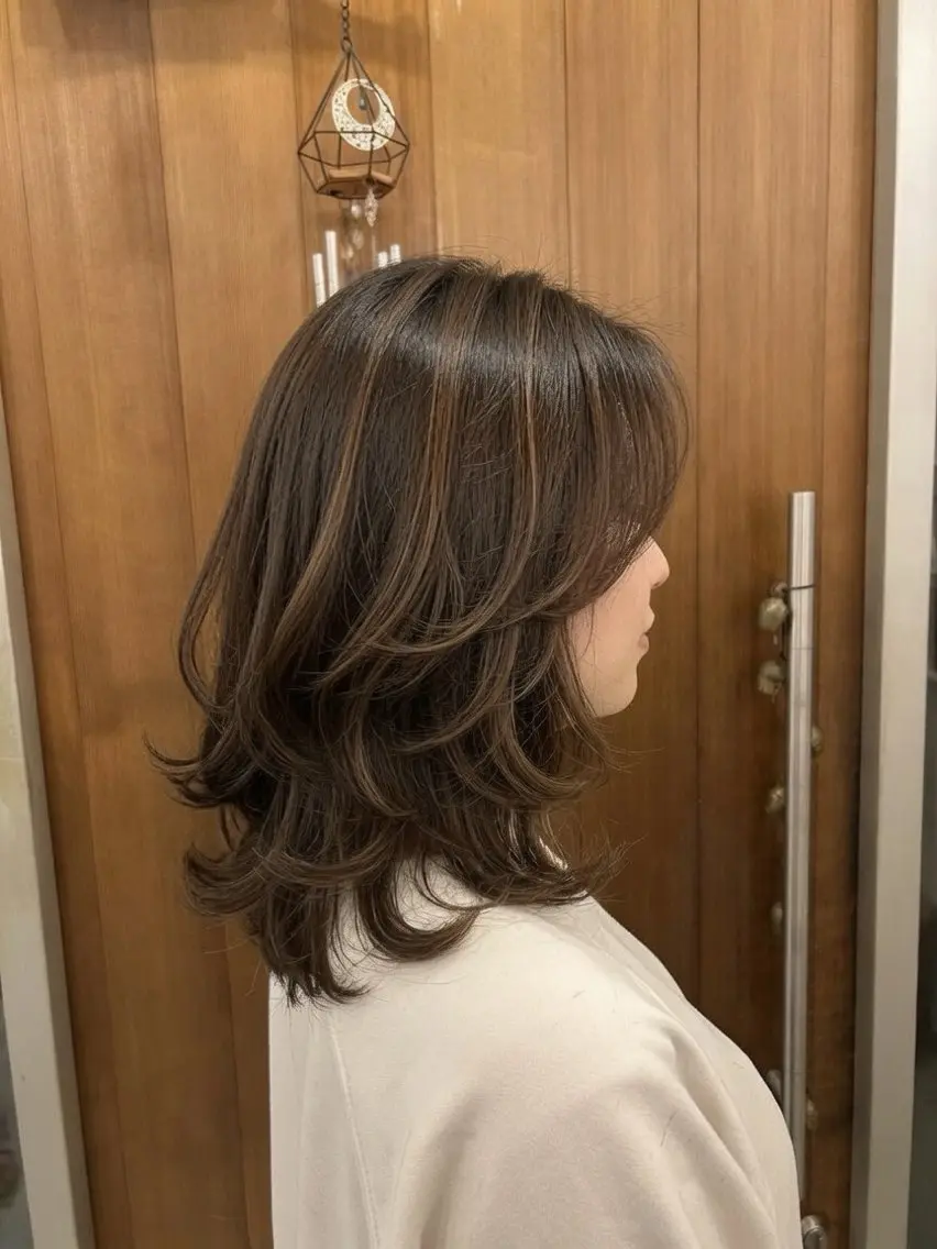 ミディアム 大澤 尚記のヘアスタイル