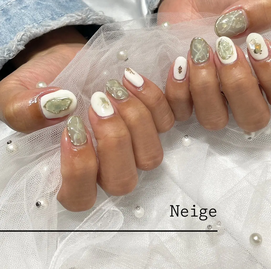 ネイル Neige‪𓂃ai ＊梅津 / 松尾のネイルデザイン