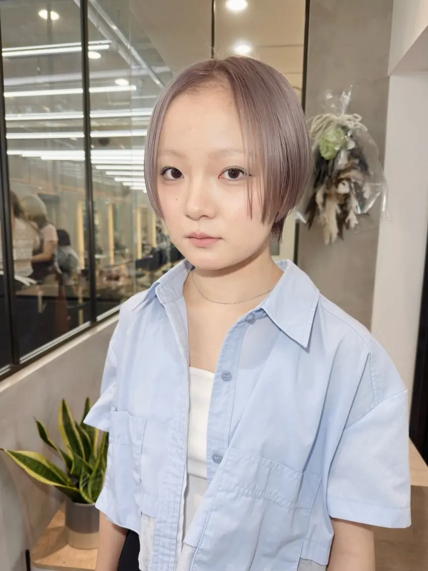 ショート カラー カット ヘアカラー トリートメント ♥️ブリーチ/ボブ/ レイヤー♥️maiのヘアスタイル