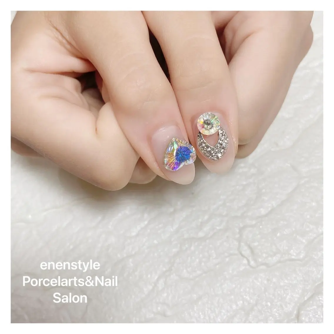 ミディアム ネイル 🐾enen style 🐾のネイルデザイン