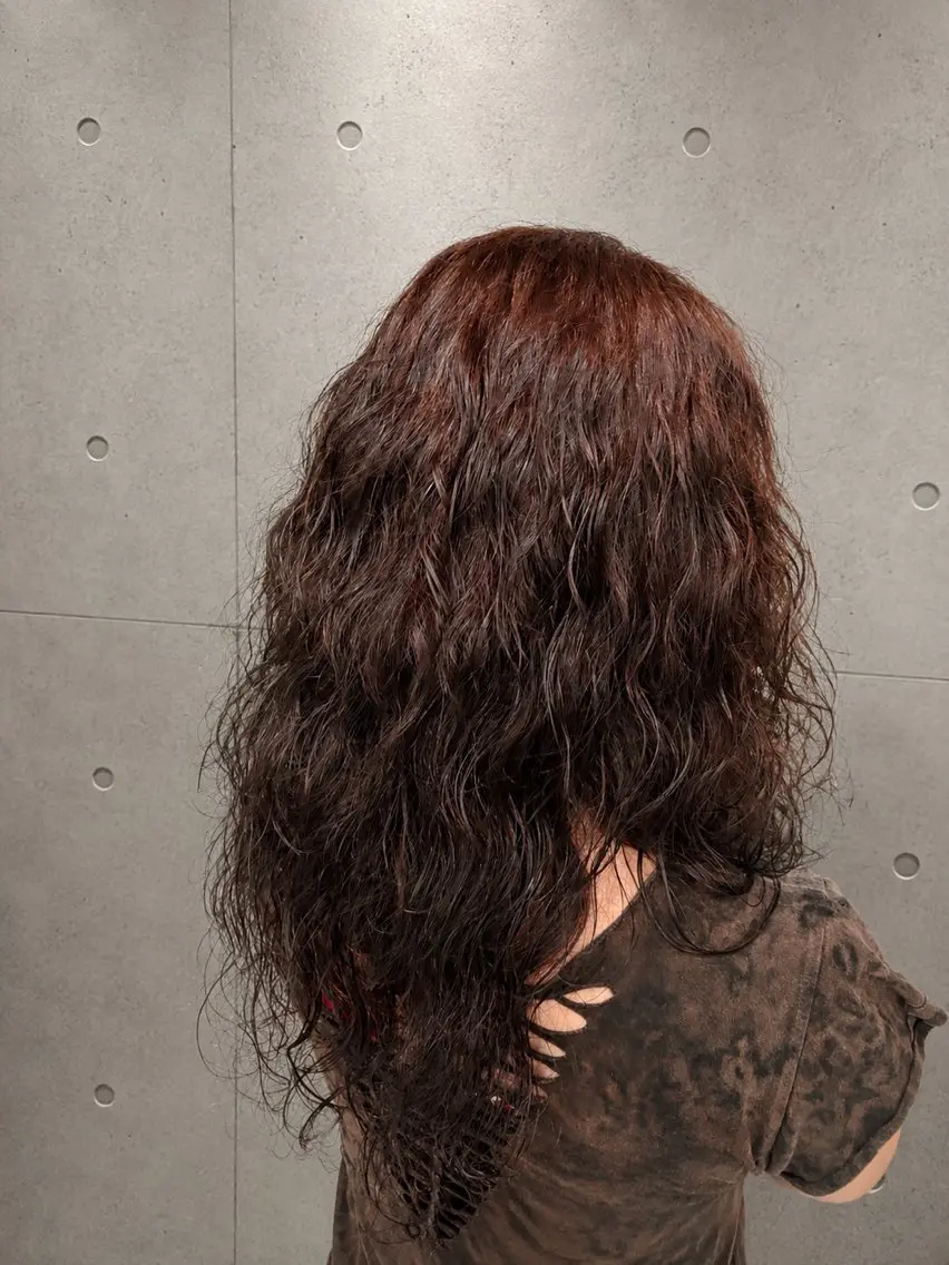 ロング パーマ カット パーマ レイヤー/パーマ 🐼HARUKA🐼のヘアスタイル