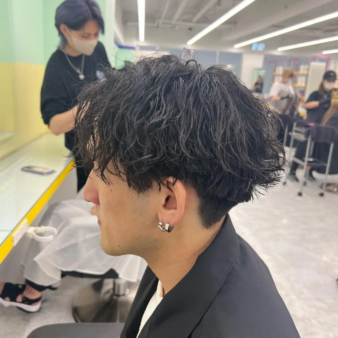 ショート カラー パーマ ヘアアレンジ メンズ キッズ ネイル マツエク・マツパ アイブロウ アップバング センターパート メンズハイライト マッシュ メンズパーマ 🔷横浜1のパーマ 職人🔷将太郎のヘアスタイル