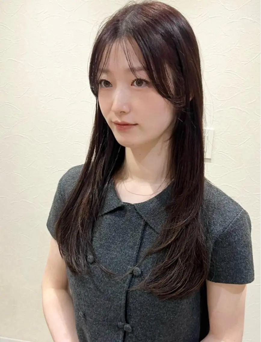 ロング カラー ロングレイヤー 髪質改善 レイヤーカット ロング トリートメント Kasumi /伏見 /髪質改善/ロングのヘアスタイル