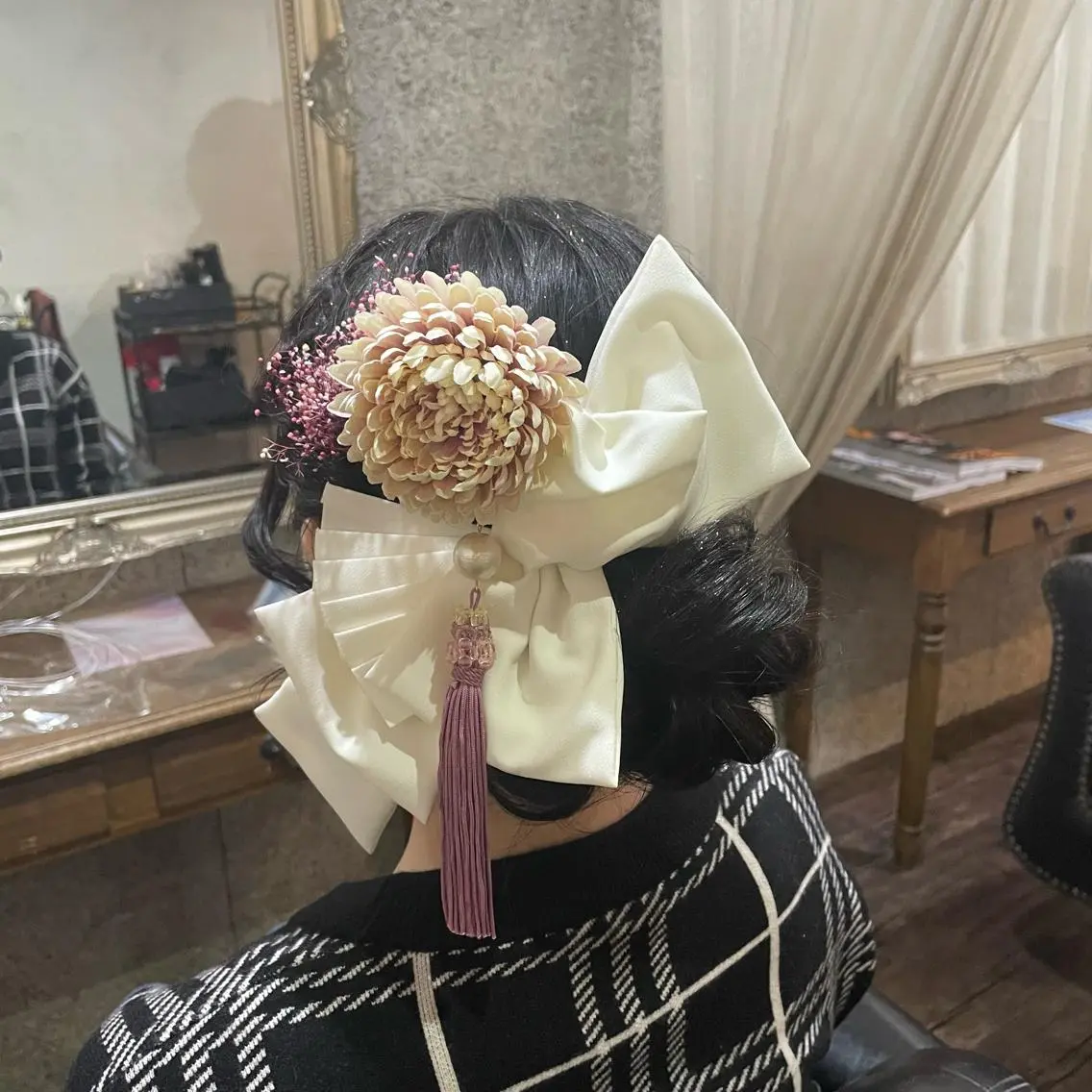 ロング ヘアアレンジ 成人式 ヘアセット Hair Labo ASH  あみん♡のヘアスタイル