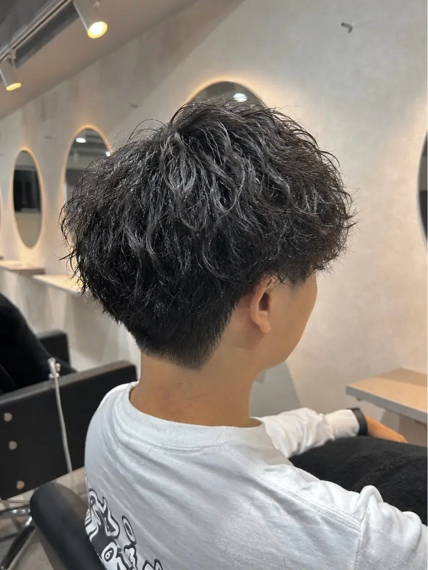 【メンズ限定】似合せカット+パーマ+眉カットの写真