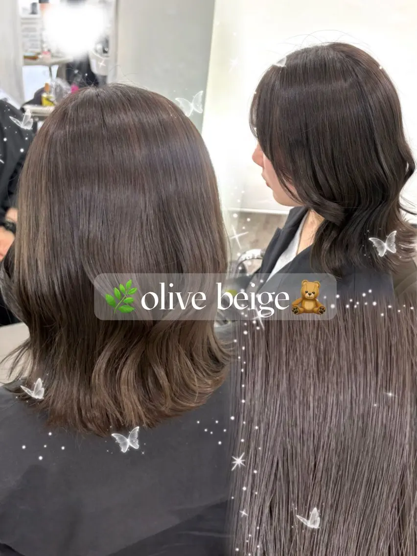 ミディアム 韓国風骨格カット 艶カラー🩶髙林夏美のヘアスタイル