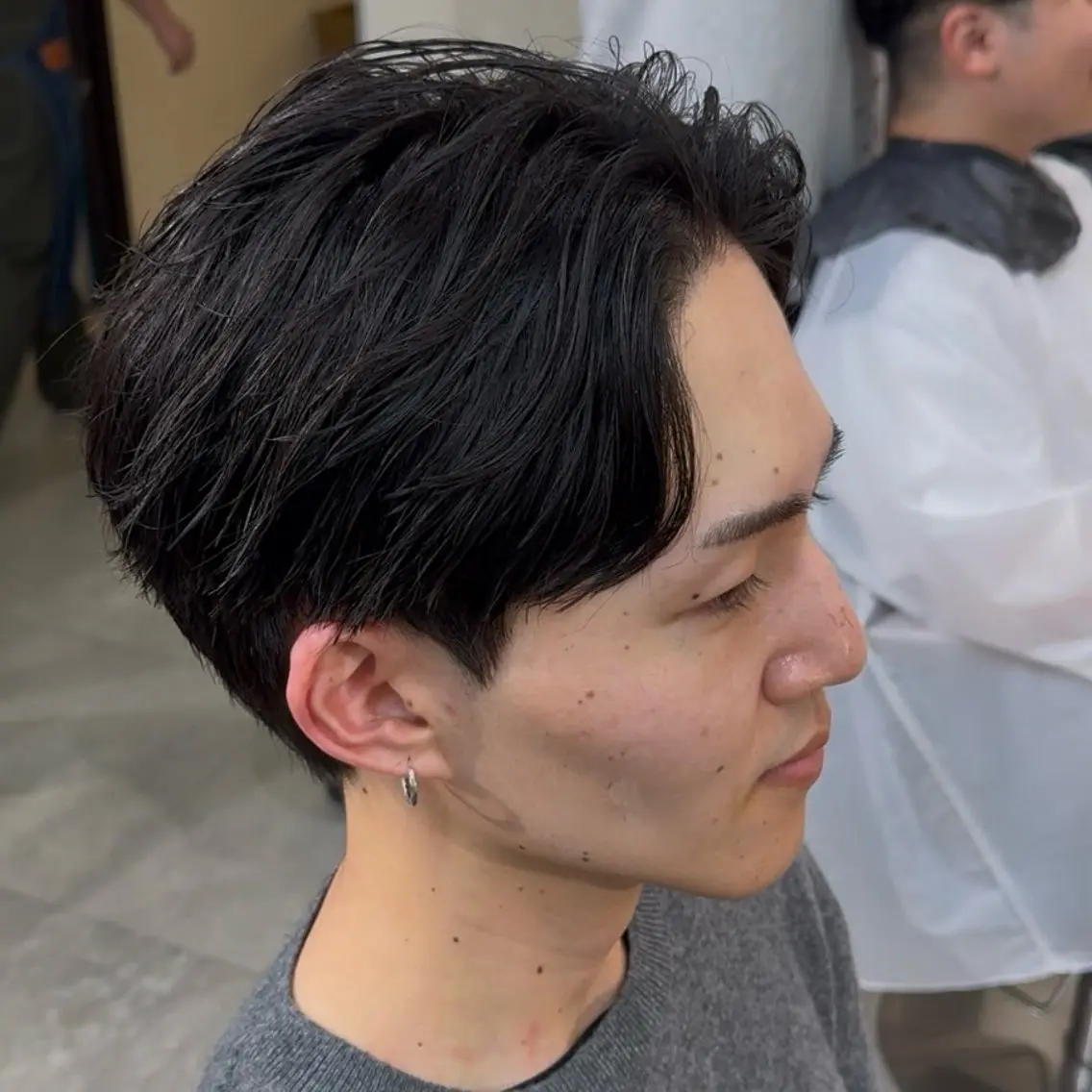 ショート メンズ センターパート ショートヘア カット 永野 正芳のヘアスタイル