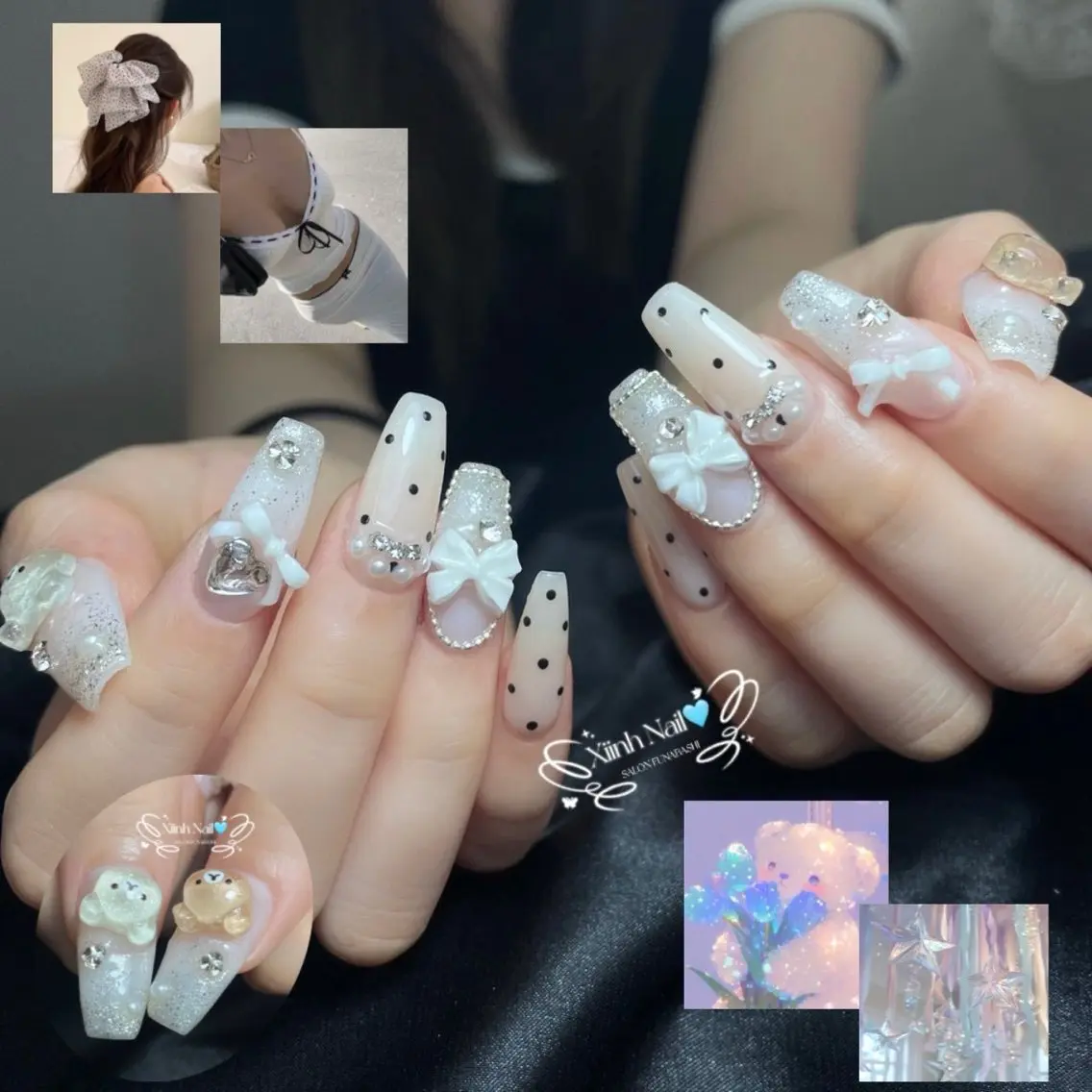 ネイル チークネイル 桜ネイル 長さ出し フットネイル ジェルネイル ハンドネイル XIINH NAIL SALONのネイルデザイン
