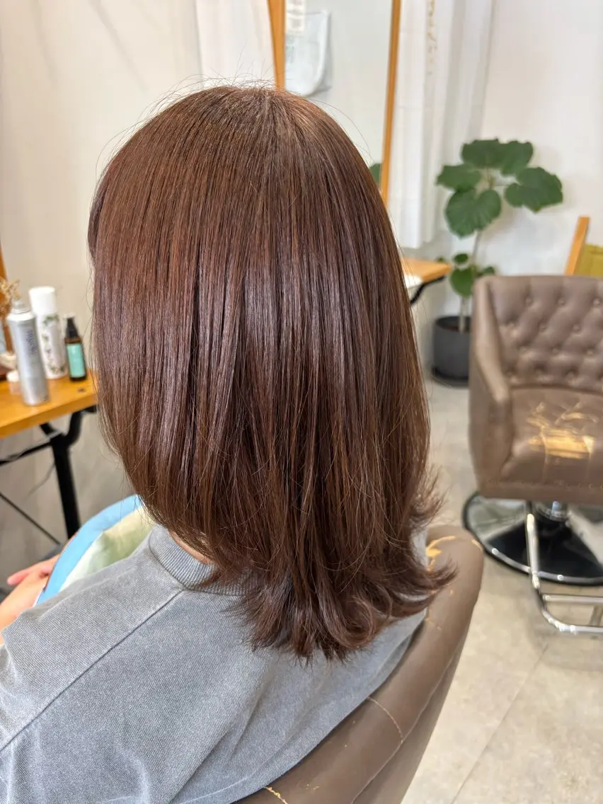 ミディアム レイヤーカット ✨次世代型髪質改善✨ marikaのヘアスタイル