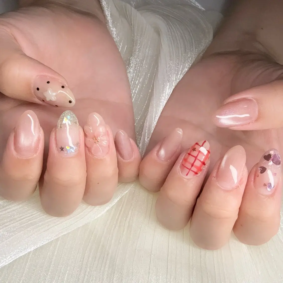 ネイル ハート マグネットネイル 持ち込み Rnail. misatoのネイルデザイン