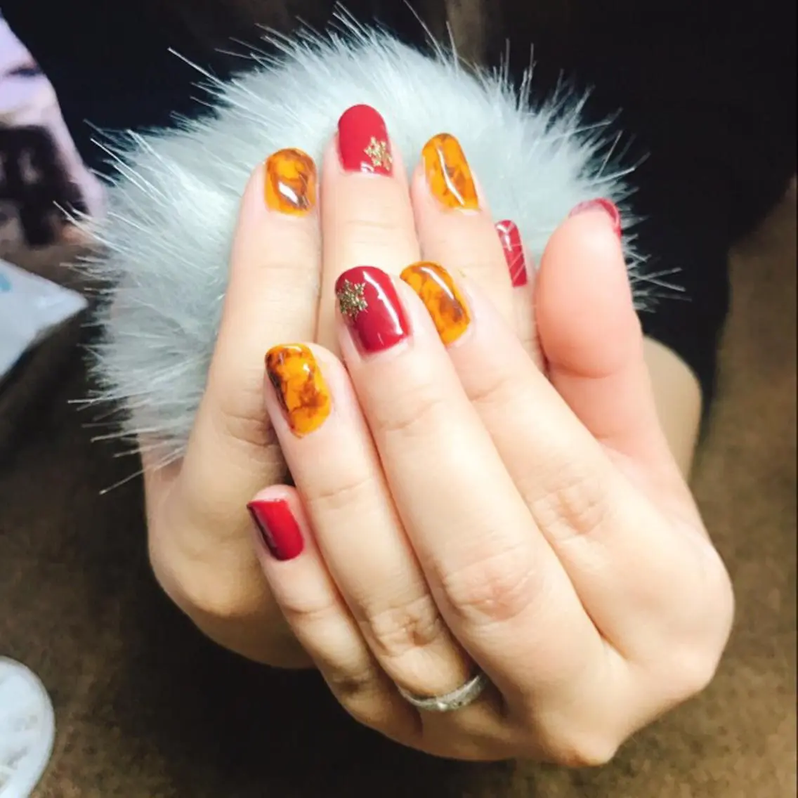 ネイル べっ甲ネイル Era nailのネイルデザイン