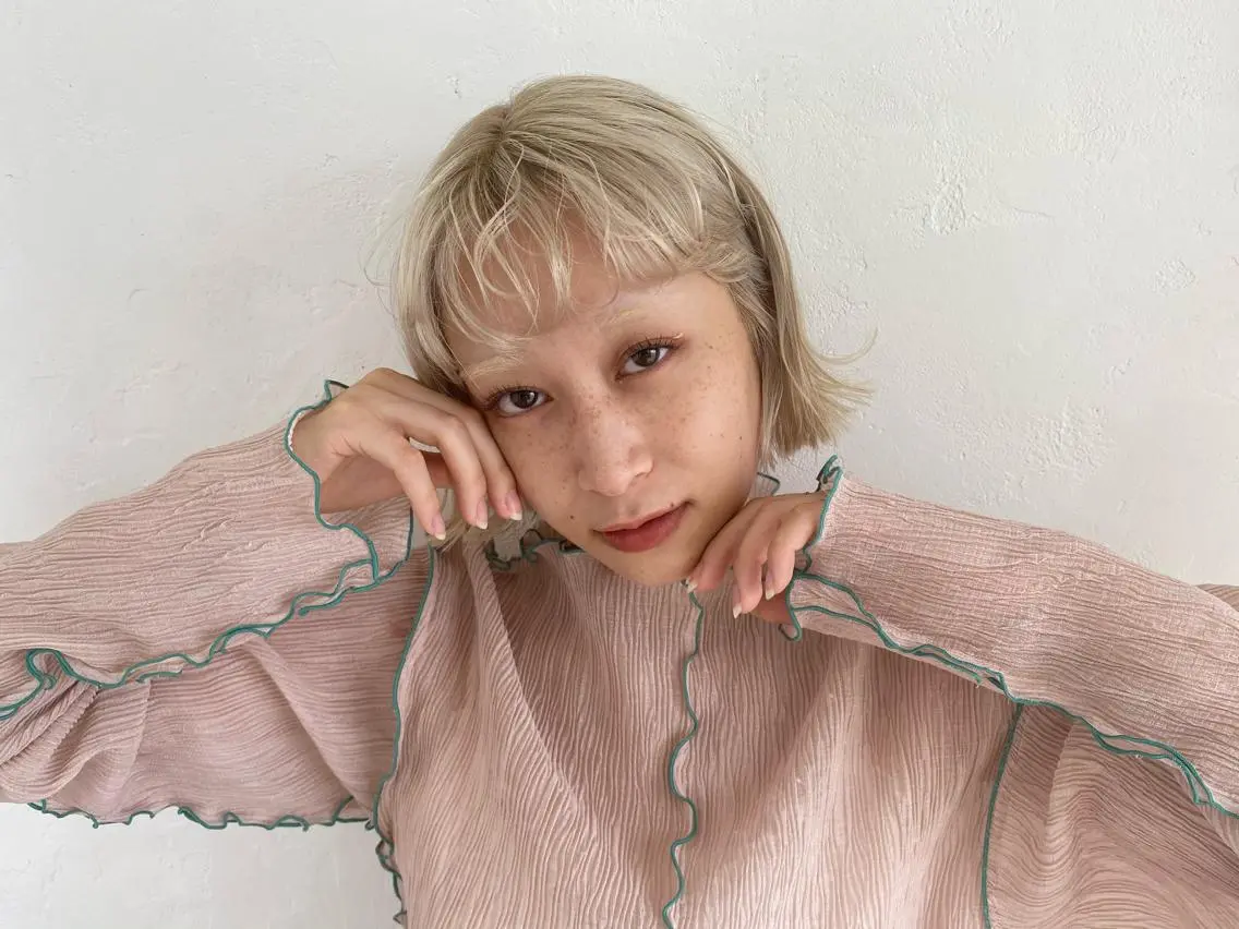 【ロング料金なし/minimo人気No.1】カット+カラー+ヘアマスクトリートメント🍊の写真