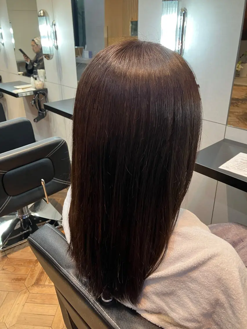 カラー オリーブカラー ヘアカラー miu 💫のヘアスタイル