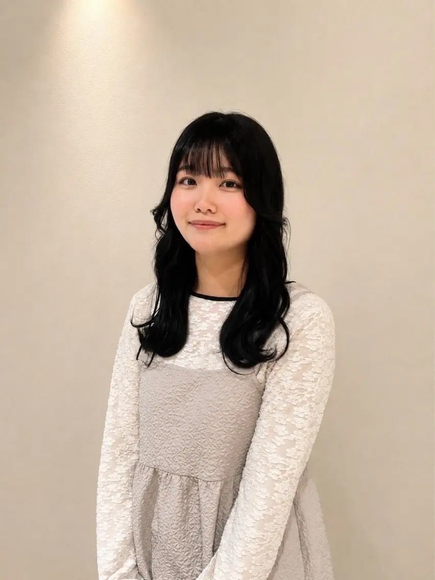 ロング カラー カット ヘアカラー トリートメント 久野紗愛 【髪質改善　艶髪】のヘアスタイル