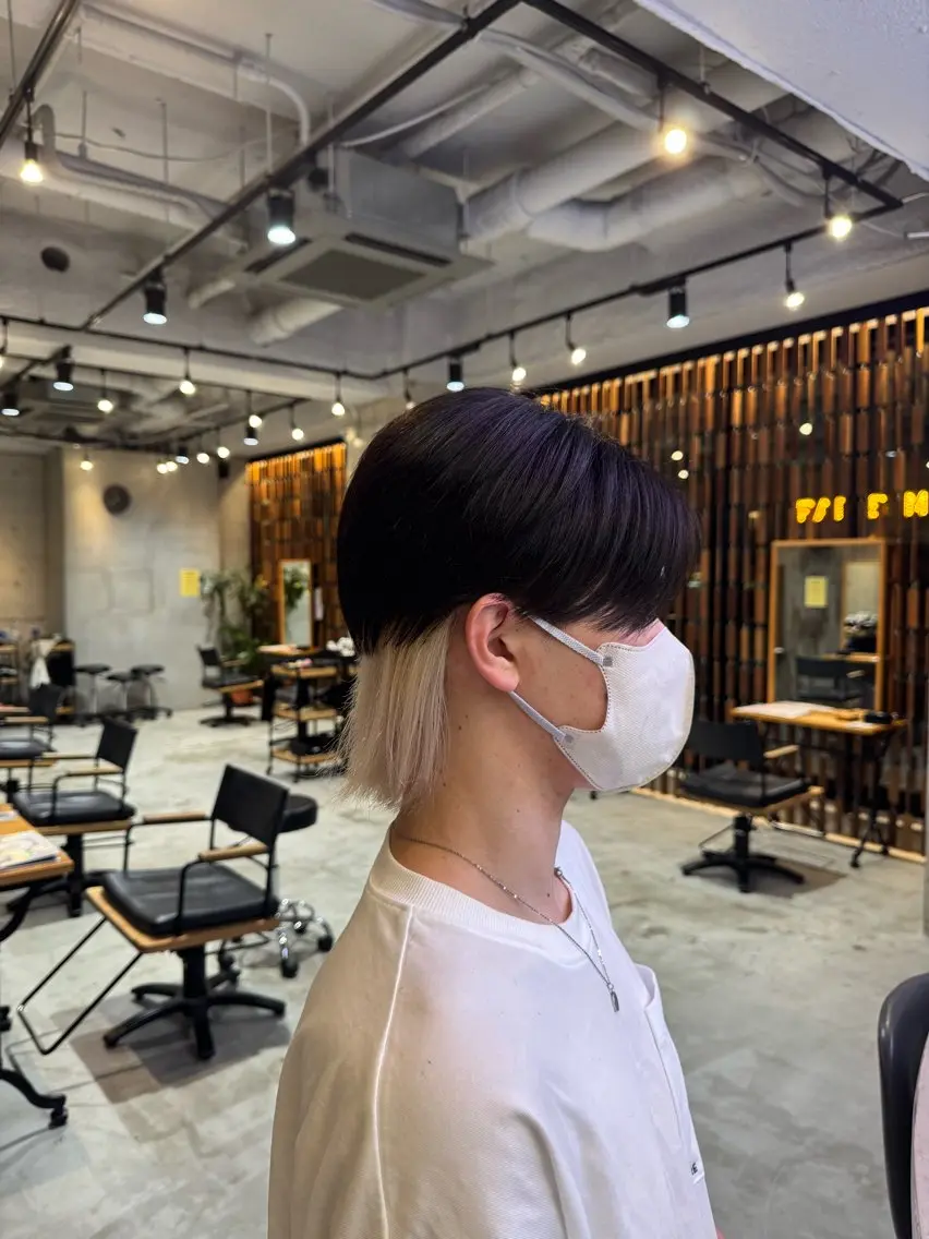 メンズカット+Wカラー(シャンプーブロ込み🧴)の写真