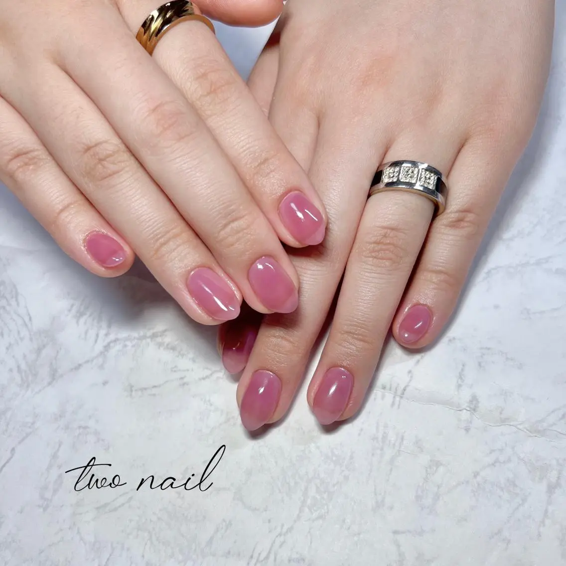 ネイル アートネイル フットネイル ハート ニュアンスネイル ホワイト ハンドネイル two nailのネイルデザイン