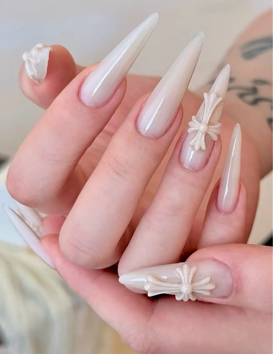 ネイル アートネイル オーロラネイル チークネイル 長さ出し フレンチネイル ハンドネイル ハンドケア Yumi Nail Seiのネイルデザイン