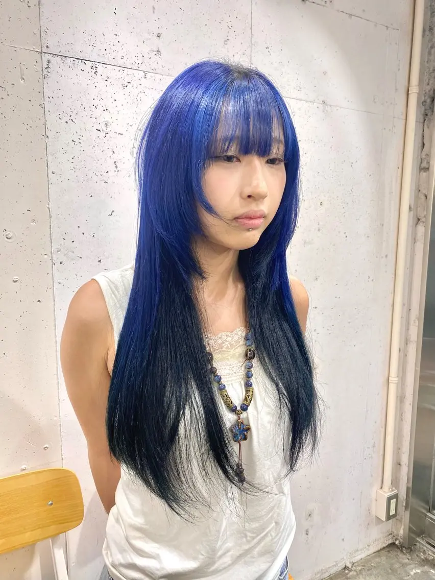 レイヤー,ウルフカット🫐➕超音波トリートメント🩵(土日祝日+1100)の写真