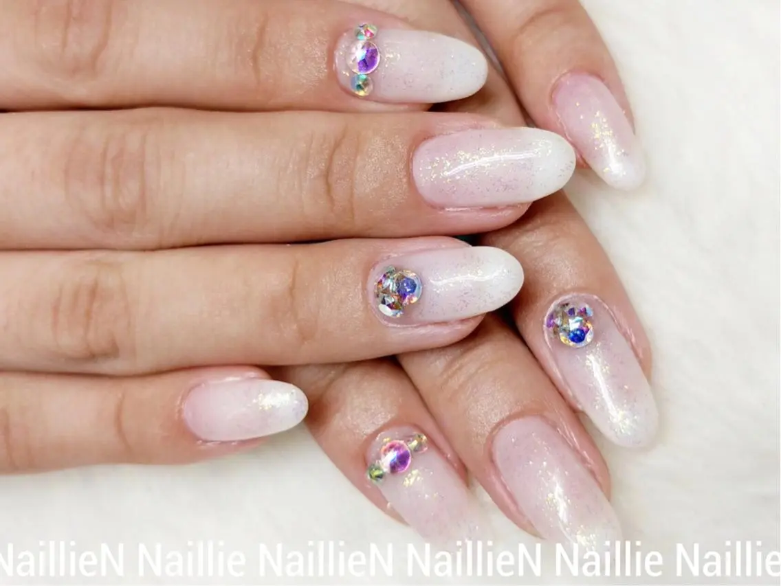 ネイル シンプルネイル ホワイト Nail lieNのネイルデザイン