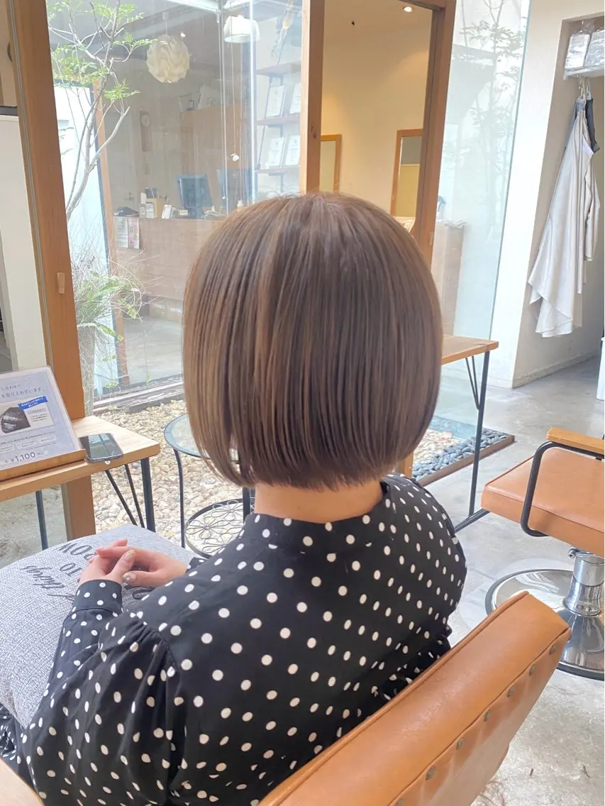 🌟おすすめ🌟【ブリーチなしダブルカラー+TR🩵】¥14850ブリーチしないのでダメージ少なく透明感あるカラーに🩵の写真