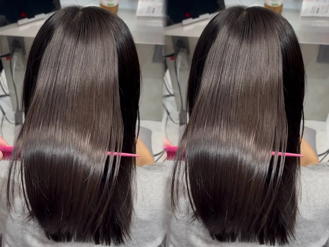 ミディアム カラー カット トリートメント 勝河 怜楊のヘアスタイル