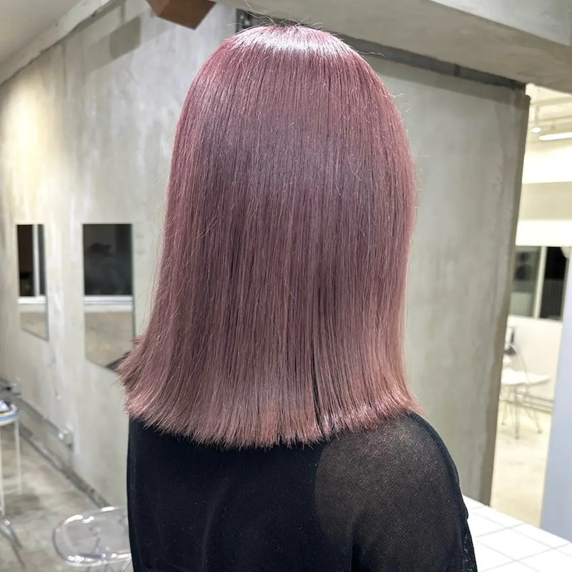 ミディアム ヘアカラー 🌈艶ブリーチ 🌈イッキのヘアスタイル