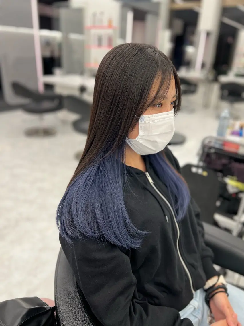 ロング カラー ヘアアレンジ カット ヘアカラー トリートメント ヘッドスパ ヘアセット 透明感×韓流ハイ トーン🫧RYUTAのヘアスタイル