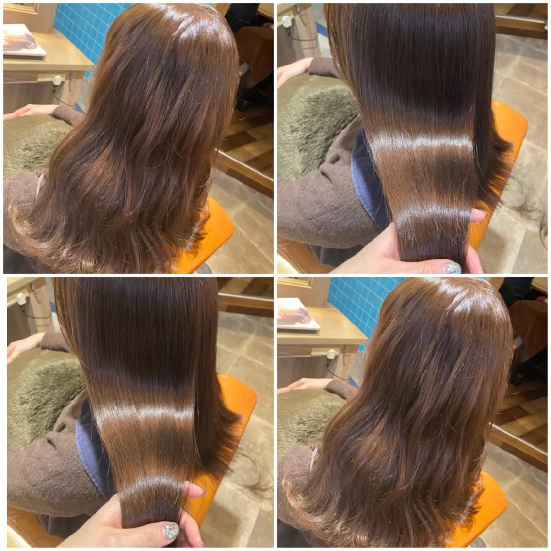 カラー カット ヘアカラー トリートメント 🩵盛れる顔周りヘア EMI🩵のヘアスタイル