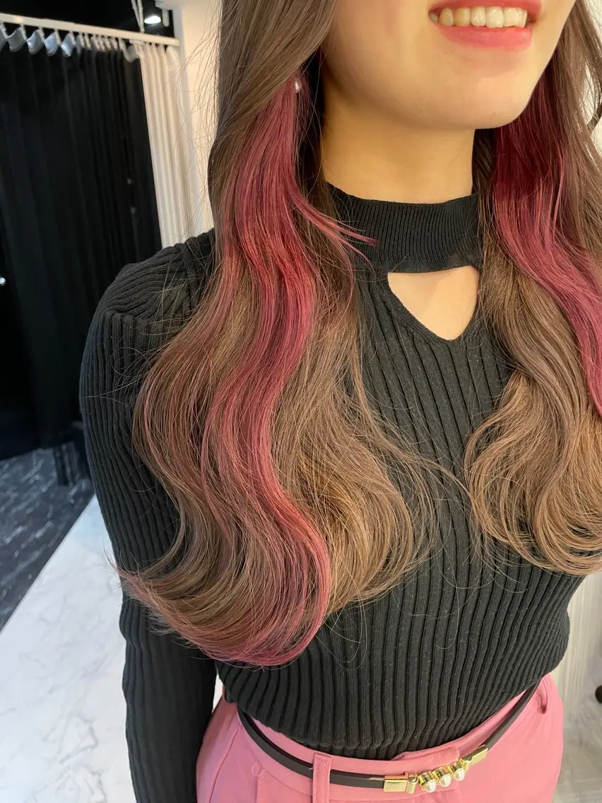 セミロング カラー ヘアアレンジ ヘアカラー トリートメント 髪質改善/縮毛矯正 RYOのヘアスタイル