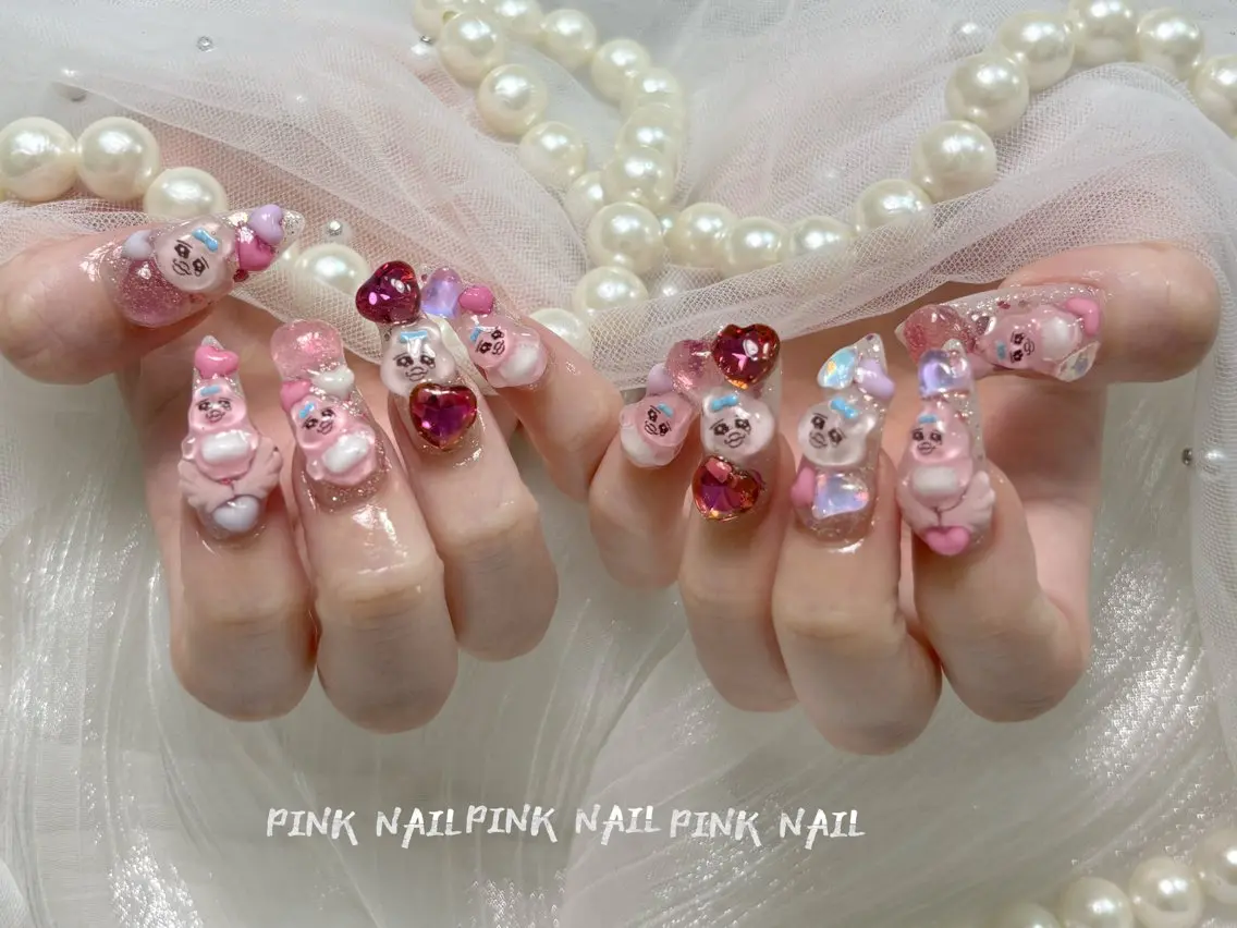 ネイル ハンドネイル pink nailのその他イメージ