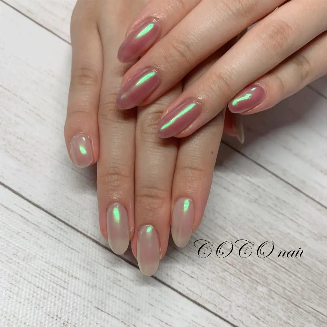 ネイル ミラーネイル ハンドネイル COCO nailのネイルデザイン