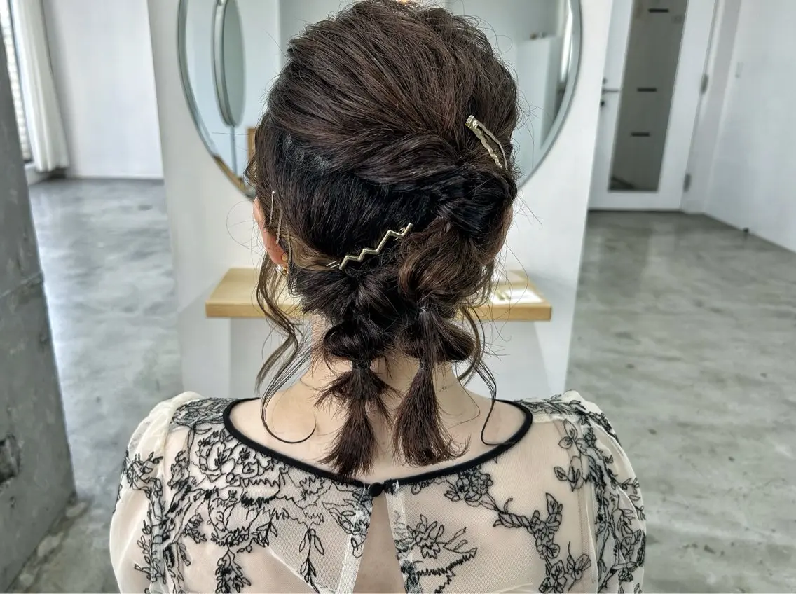 ミディアム ヘアアレンジ ⭐️当日OK⭐️ 岩田峻のヘアスタイル
