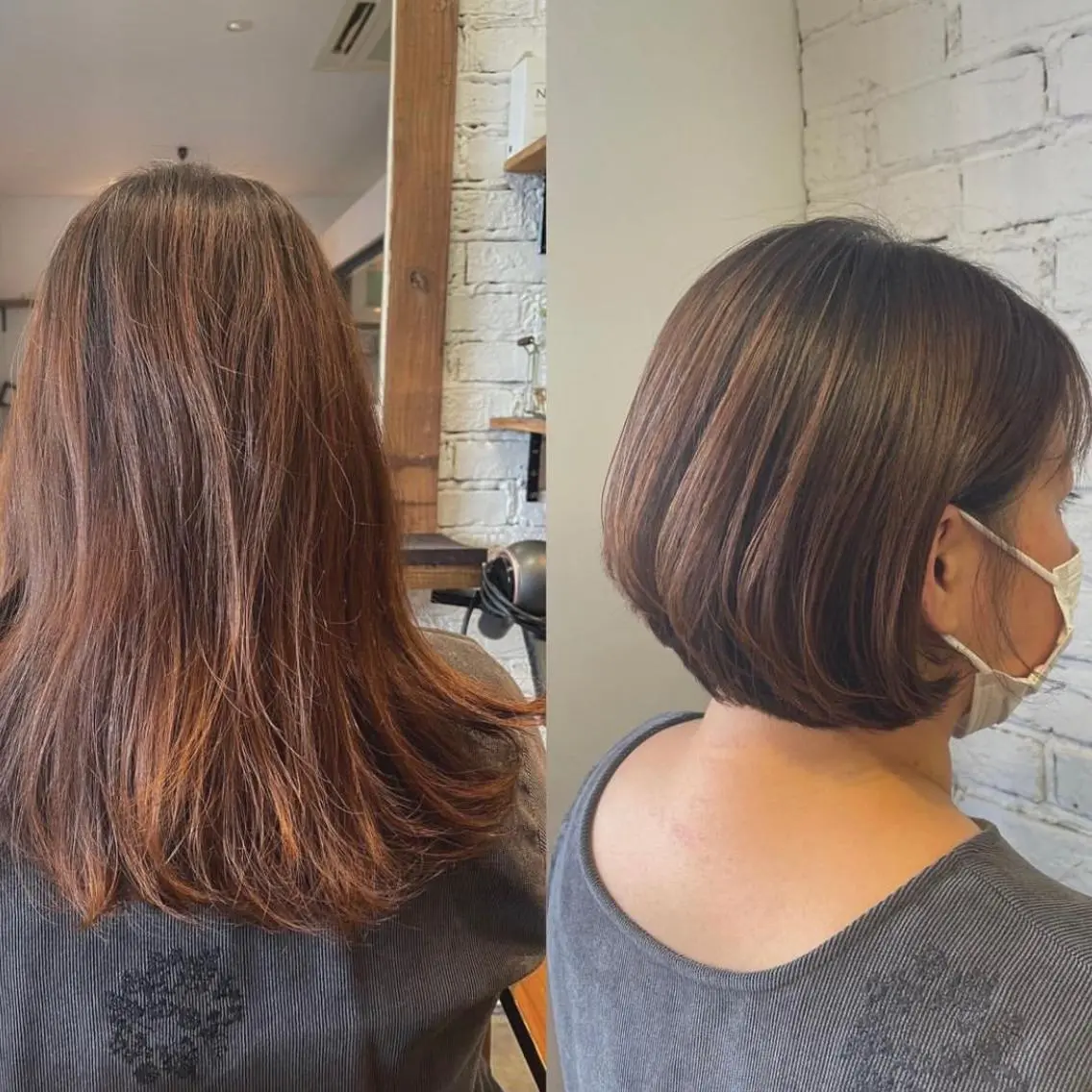ショート ボブ 飯塚 七海のヘアスタイル