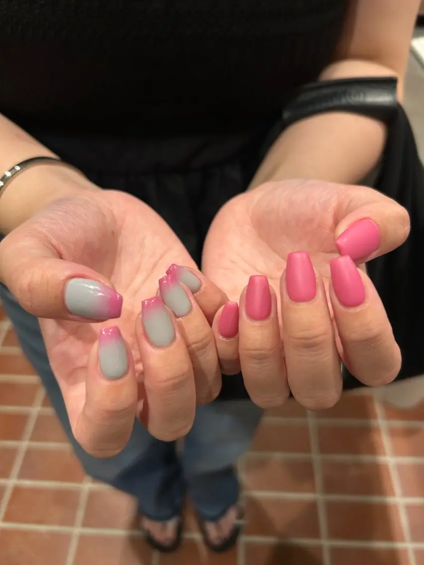ネイル 韓国ネイル ロングネイル マットネイル シンプルネイル ワンホンネイル ハンドネイル nailsby kotomiのネイルデザイン