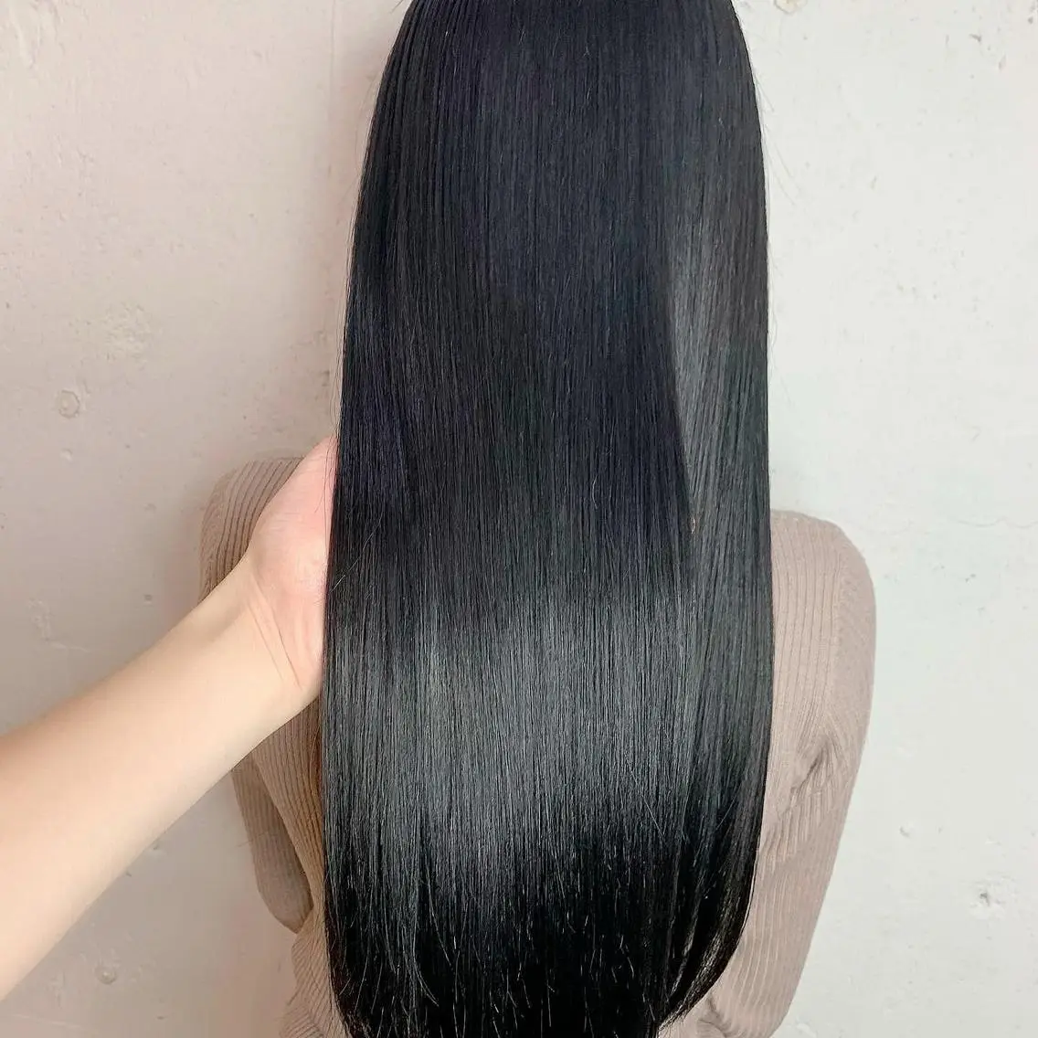ロング カラー 黒髪 ブルーカラー ブルーブラック 💛丁寧さNo.🥇 🧸片山智裕💛のヘアスタイル