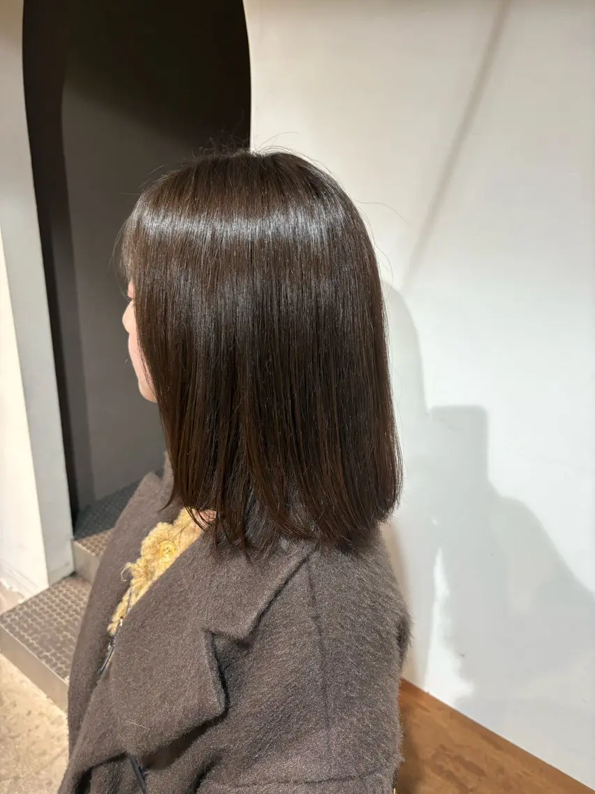 セミロング ヘアカラー 名田 凌佑のヘアスタイル