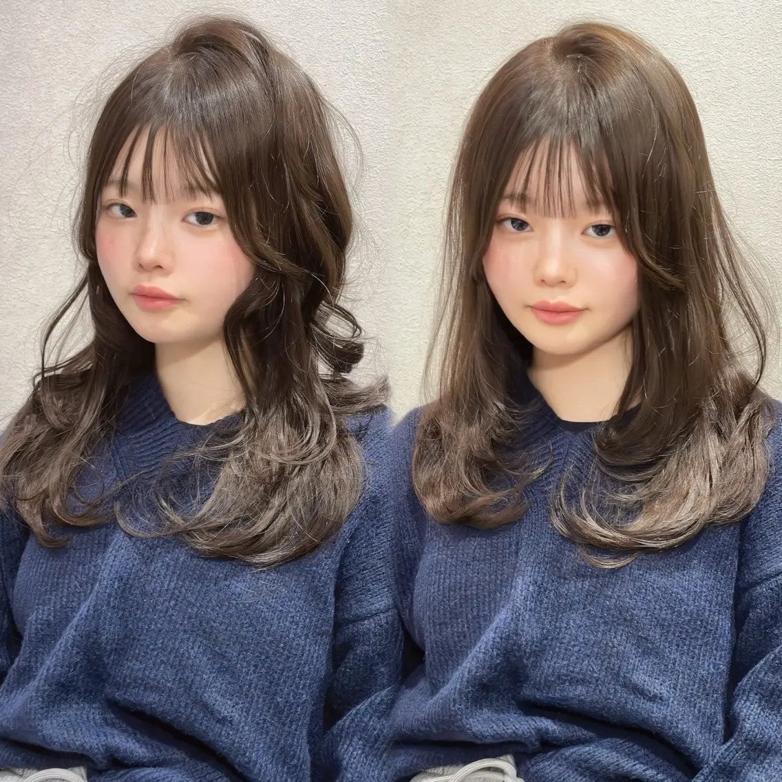 ロング カット ヘアカラー トリートメント 似合わせカット/ 顔周りカット/まりなのヘアスタイル