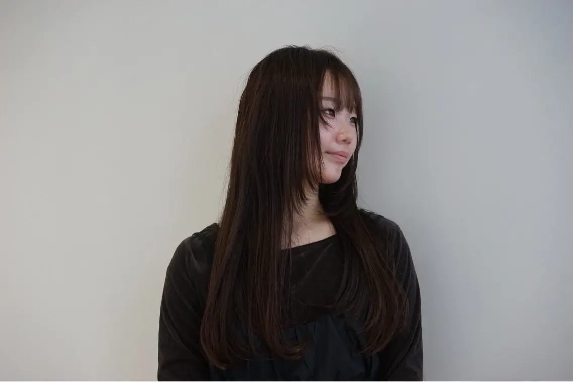 ロング 縮毛矯正 トリートメント のん🌻髪質改善/ 透明感カラーのヘアスタイル