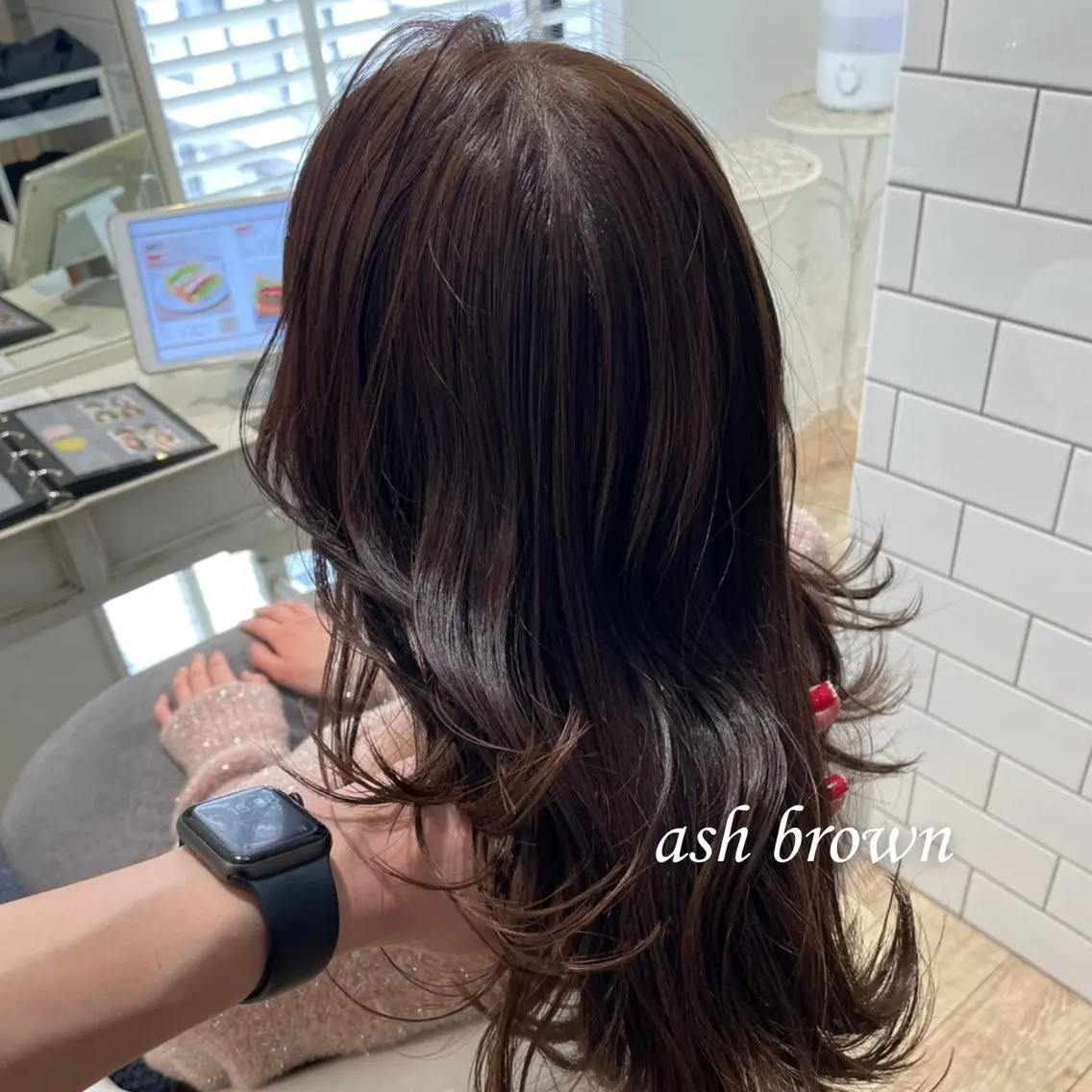 セミロング カラー ✨似合わせstyle ✨mei🦋のヘアスタイル