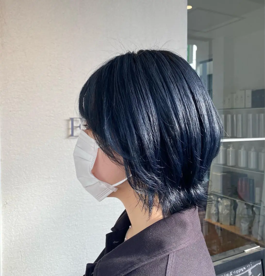 ショート ヘアカラー たなか もえなのヘアスタイル