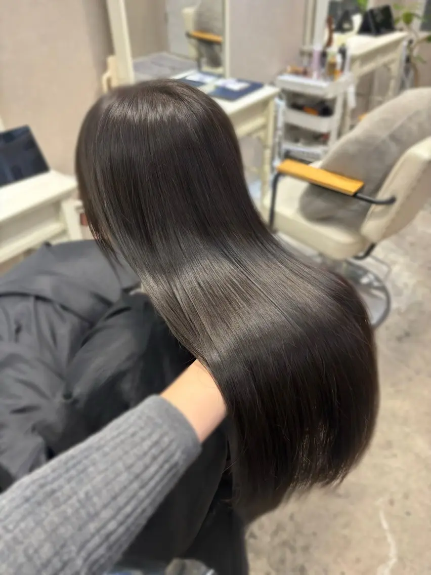 ロング カラー ブリーチなしカラー 🥣髪質改善/はなえのヘアスタイル