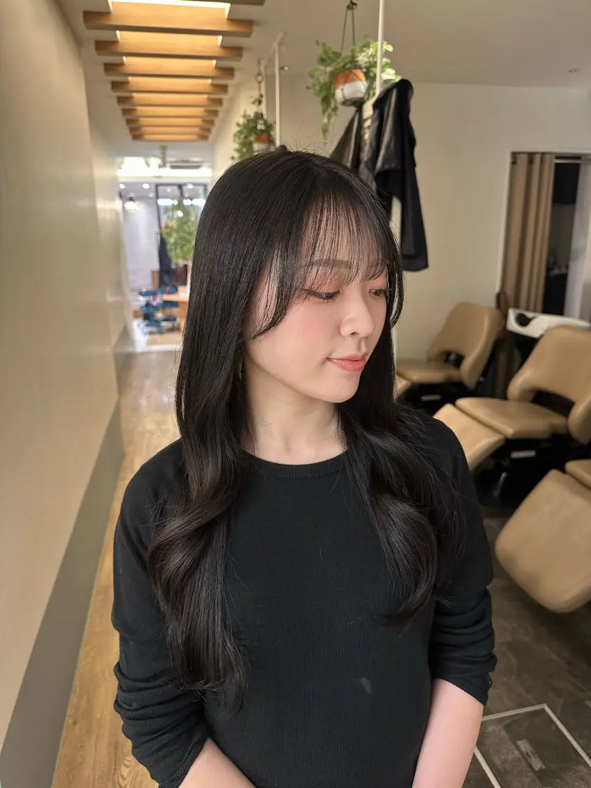 ロング カラー ヘアカラー トリートメント ヤスマルユイカ 髪質改善/透明カラーのヘアスタイル