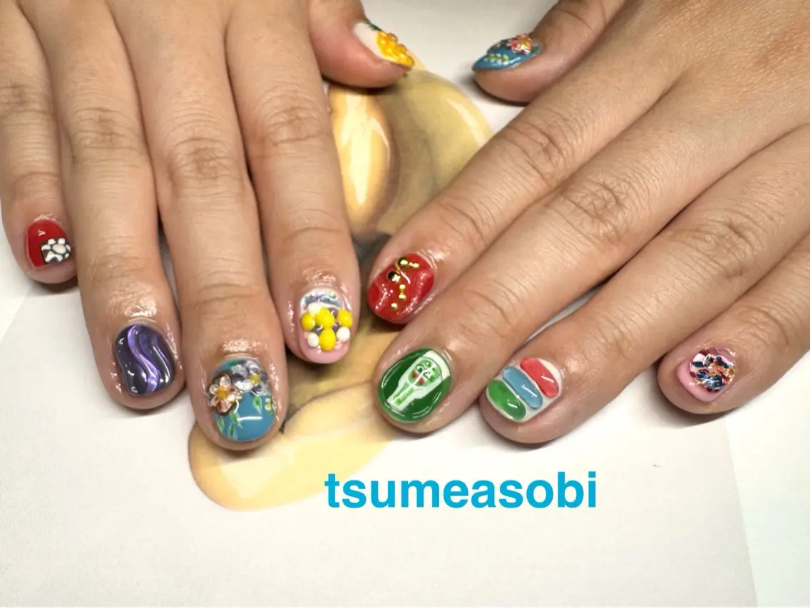 ネイル ハンドネイル tsumeasobi 🪬macoのネイルデザイン