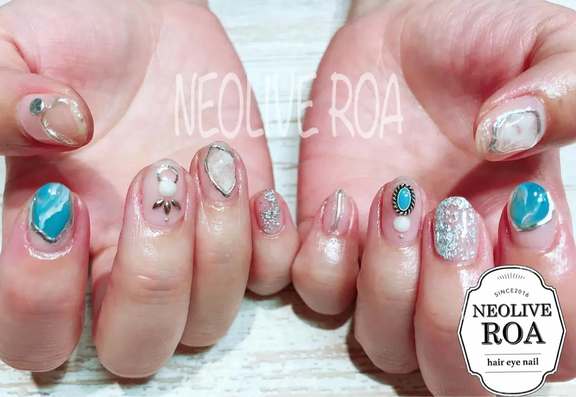 ネイル クリアネイル ニュアンスネイル ハンドネイル Nail by selenのネイルデザイン